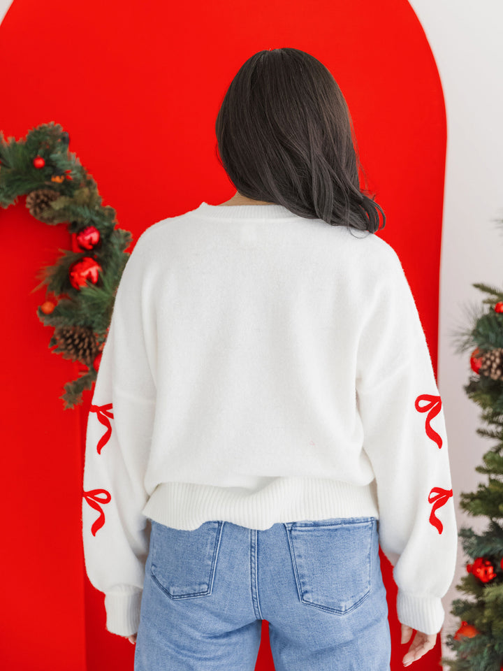 Tied with Joy Bow Pullover