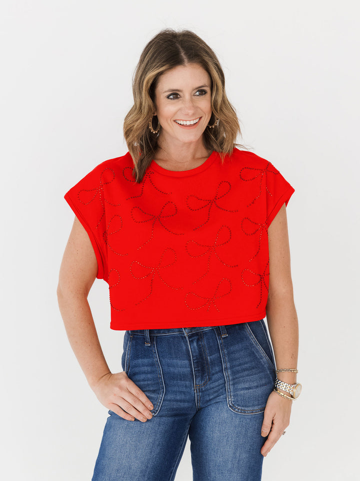 Bouncy Bling Bow Crop