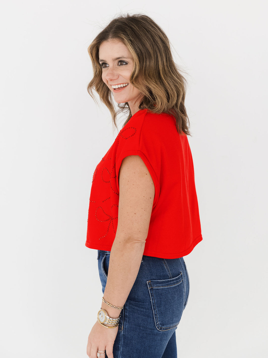 Bouncy Bling Bow Crop