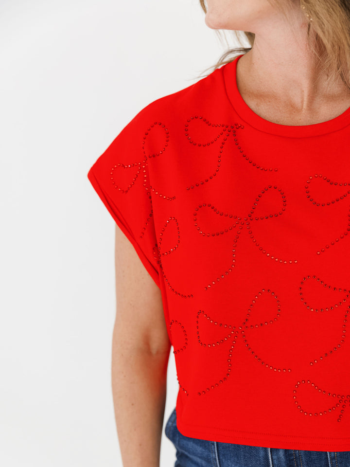 Bouncy Bling Bow Crop