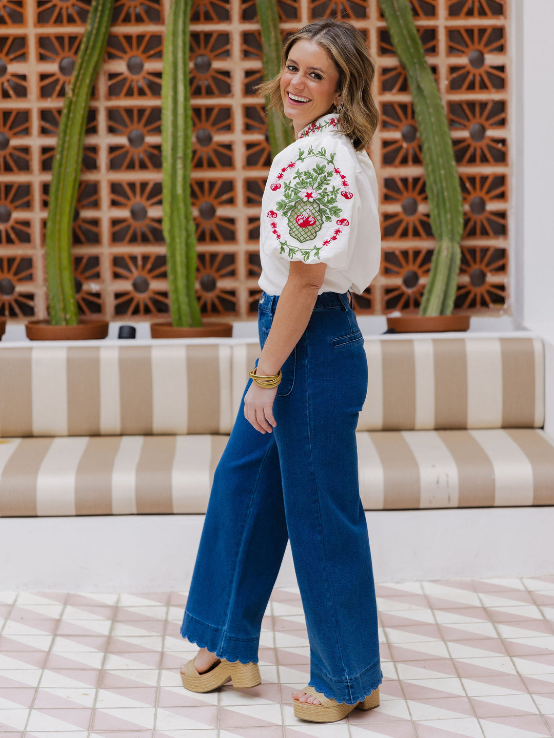 Quite the Statement Front Pocket Denim
