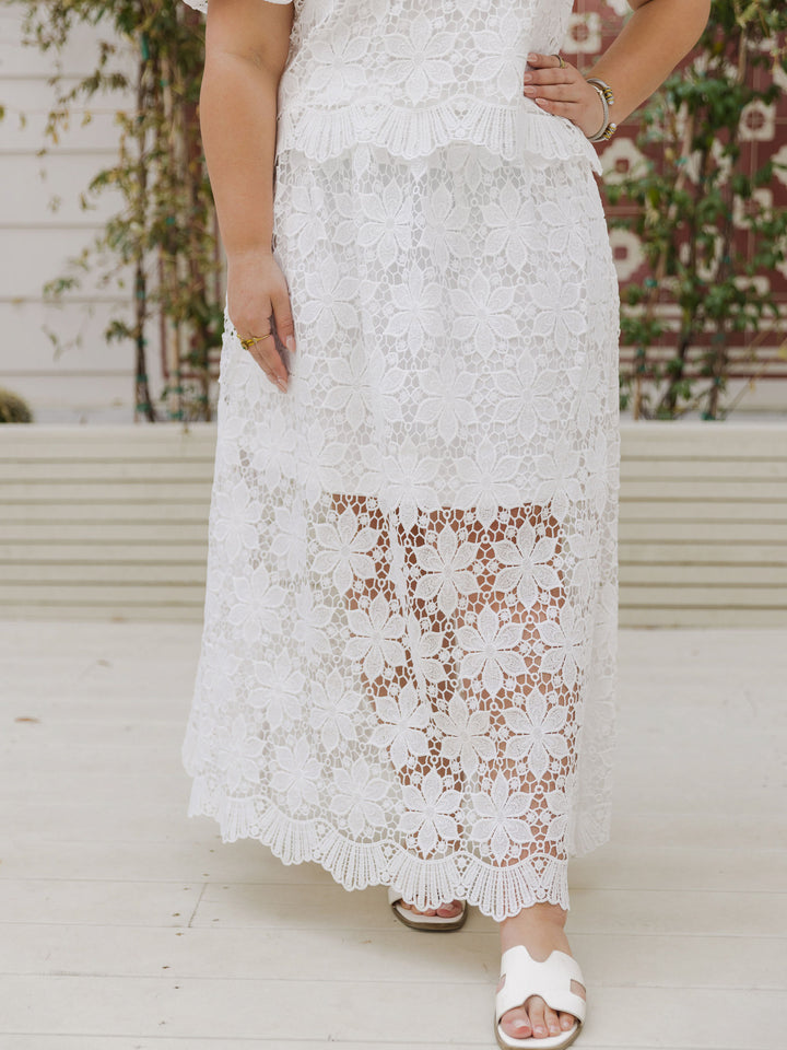 Lacey Look Through Long Skirt