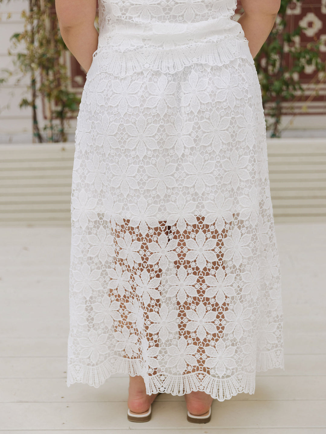 Lacey Look Through Long Skirt