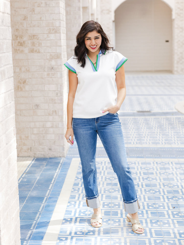Comfort Cloud Contrast Collar