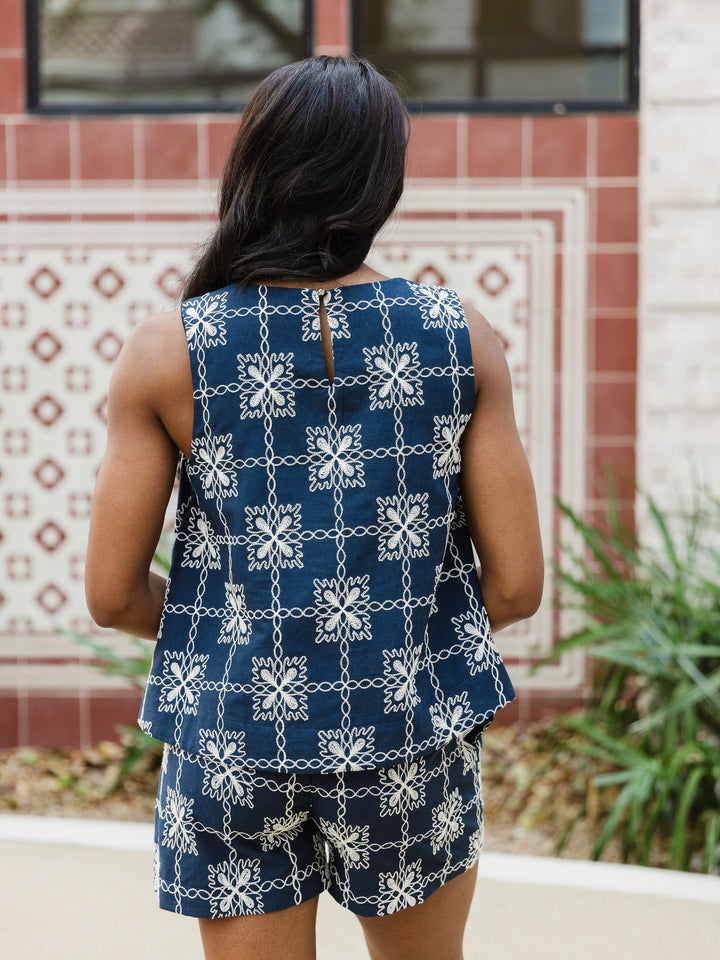 Harbor Embroidered Top