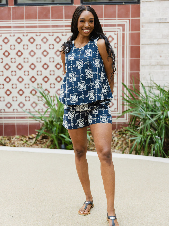 Harbor Embroidered Shorts