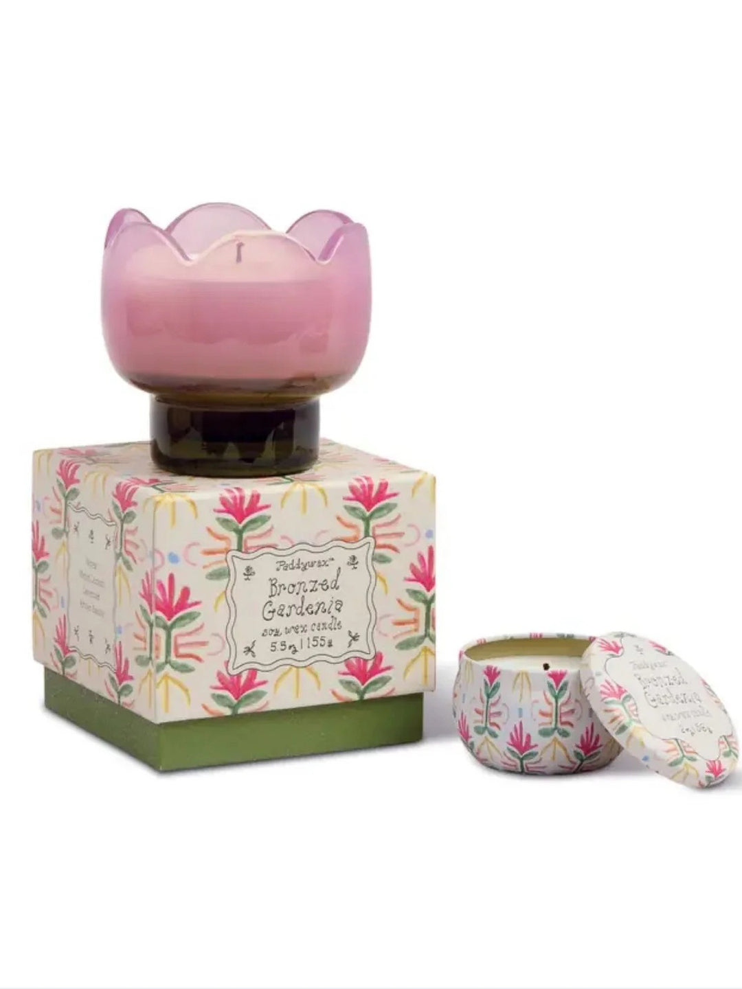 Paddywax Tulip Glass Candle
