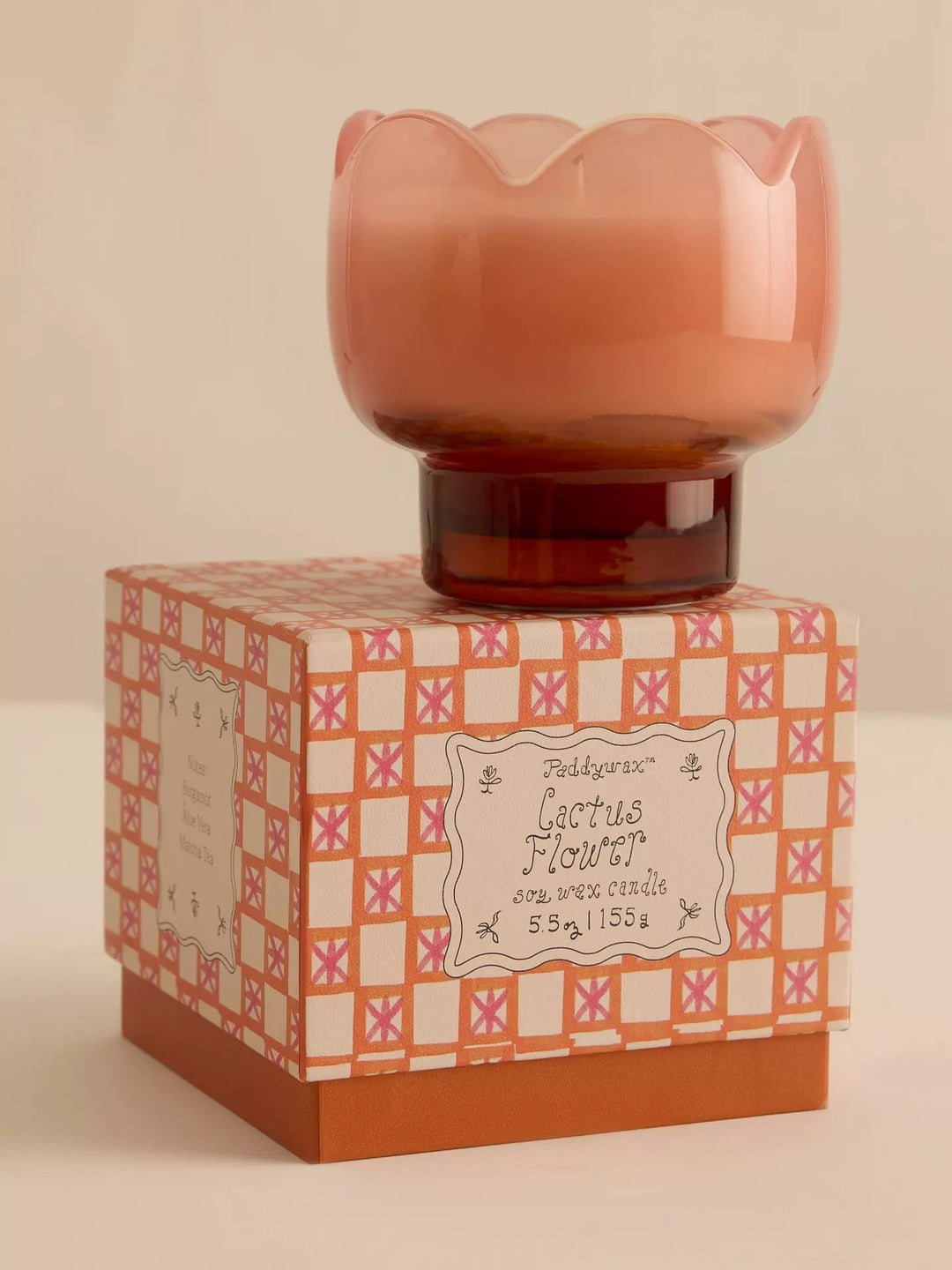 Paddywax Tulip Glass Candle