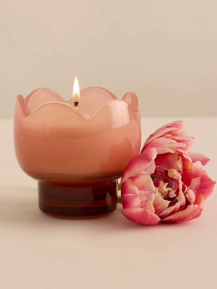 Paddywax Tulip Glass Candle