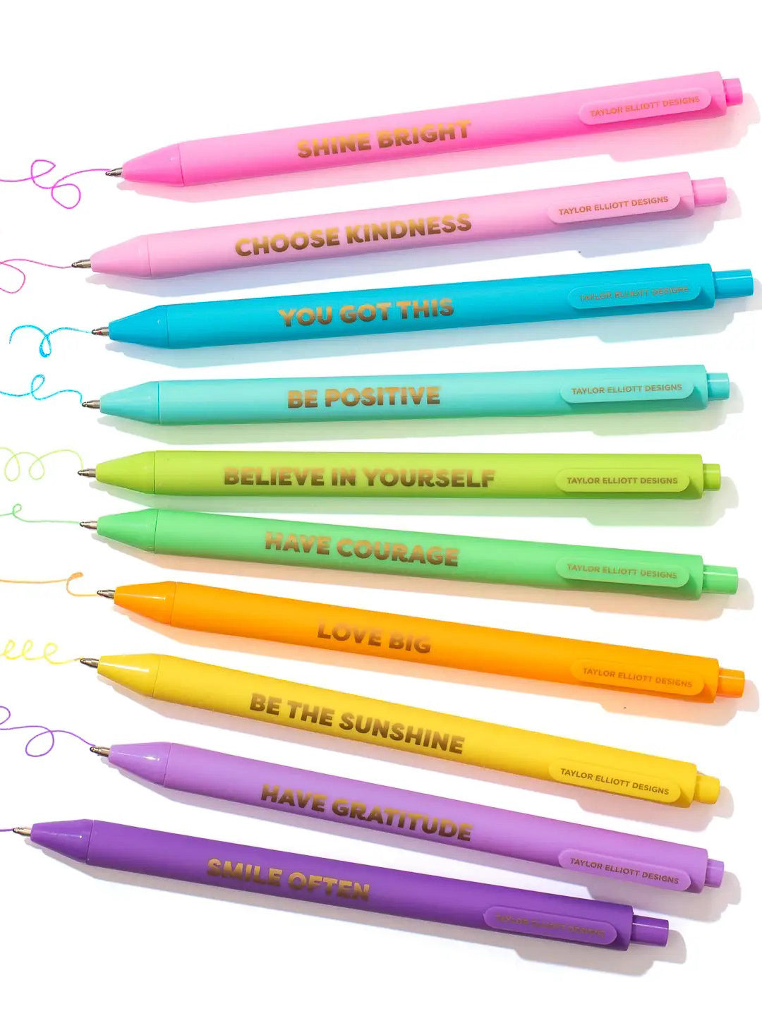 Motivational Gel Pen Set