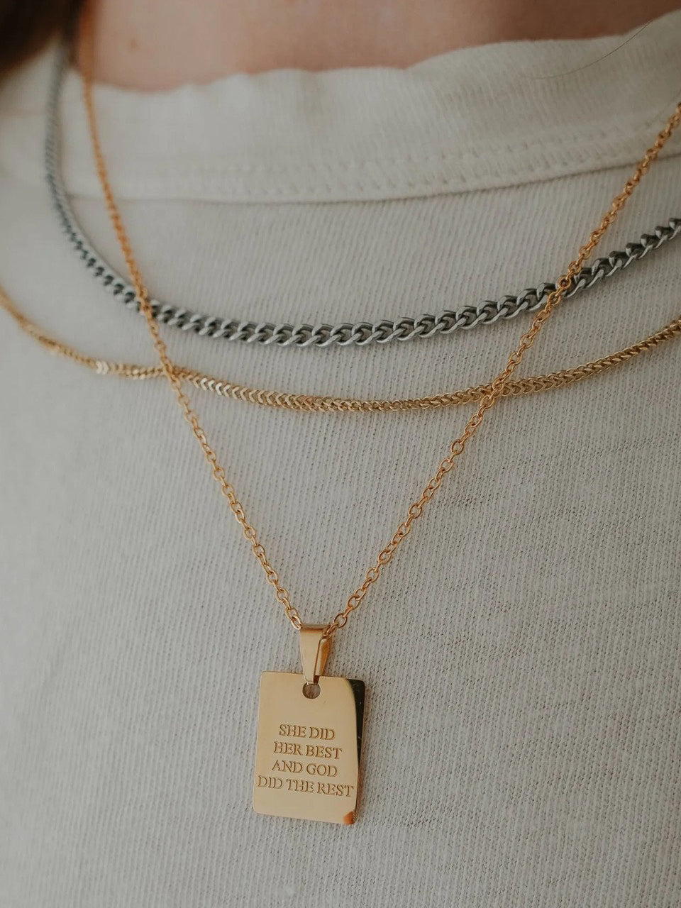 Jenessa Wait "She Did Her Best" Necklace