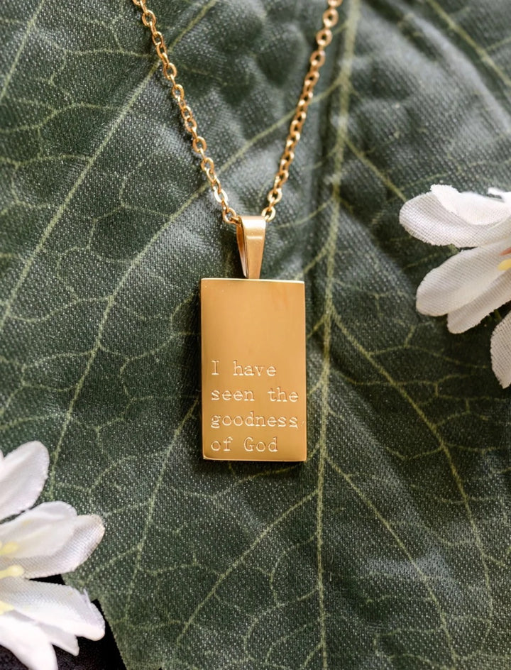 Jenessa Wait "I have Seen the Goodness of God" Necklace