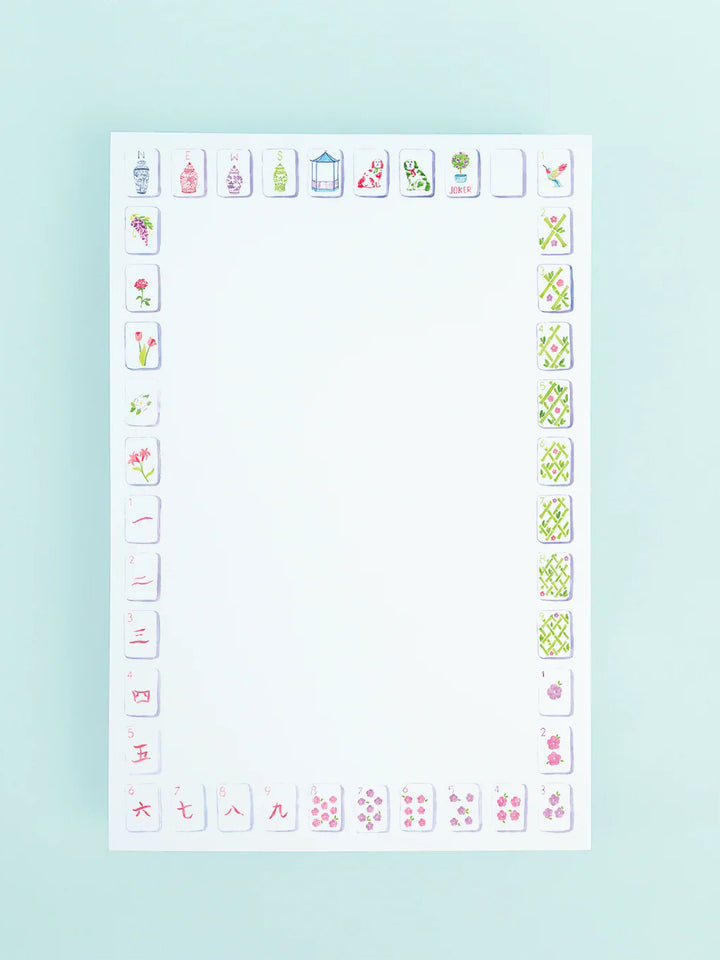 Mahjong Tile Border Notepad