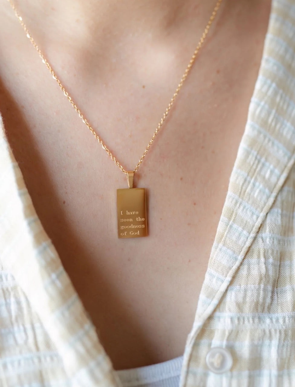 Jenessa Wait "I have Seen the Goodness of God" Necklace