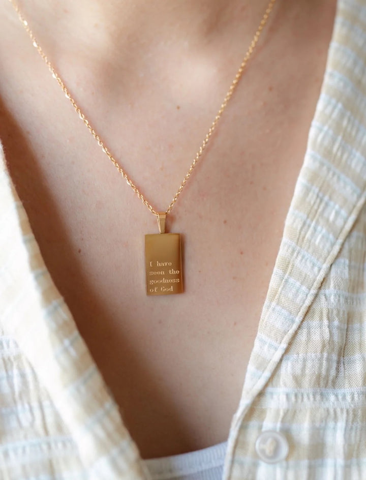 Jenessa Wait "I have Seen the Goodness of God" Necklace