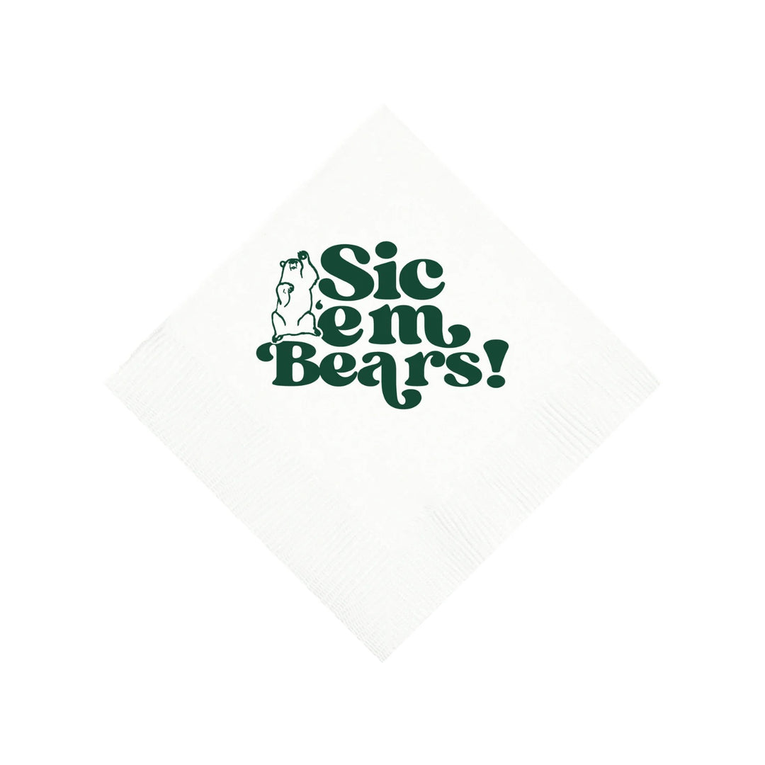 Baylor Sic Em Bears Napkin Set