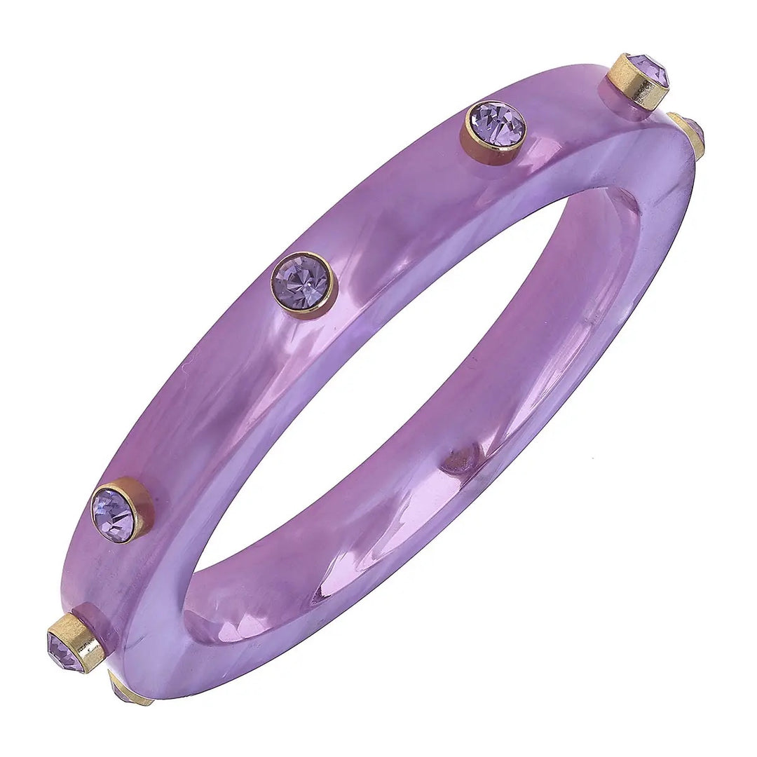 Rhinestone & Resin Bangle