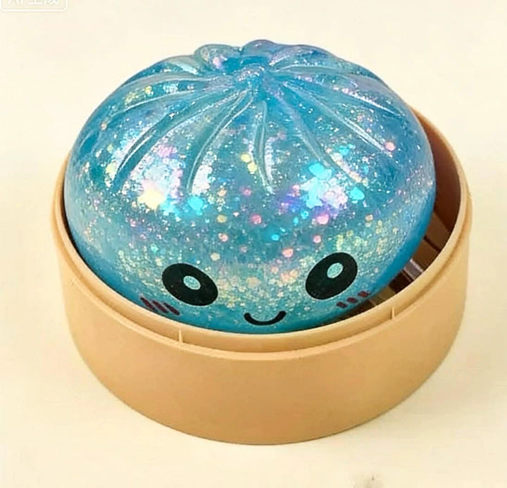 Mystery Glitter Steamer Dumpling Squishy