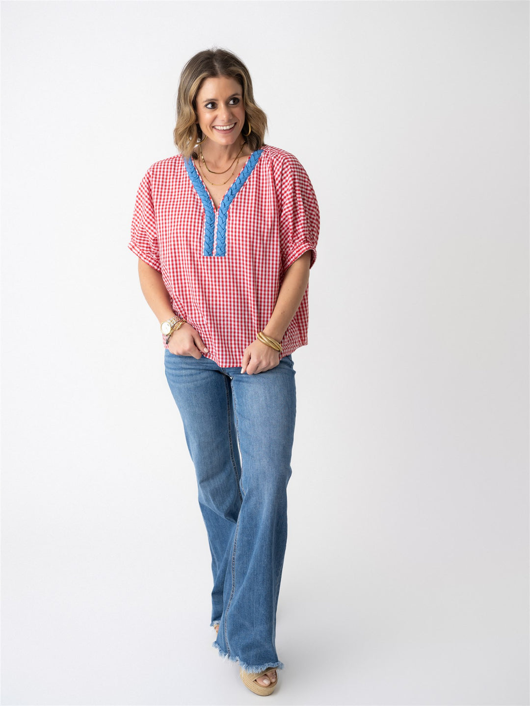 Gingham Garden Blouse