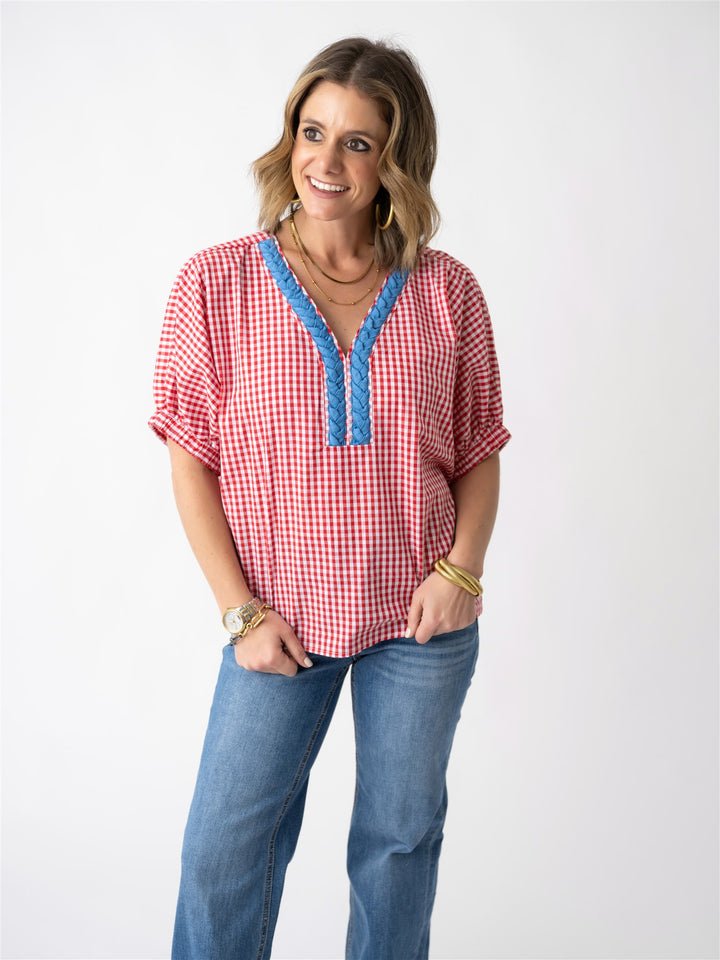 Gingham Garden Blouse