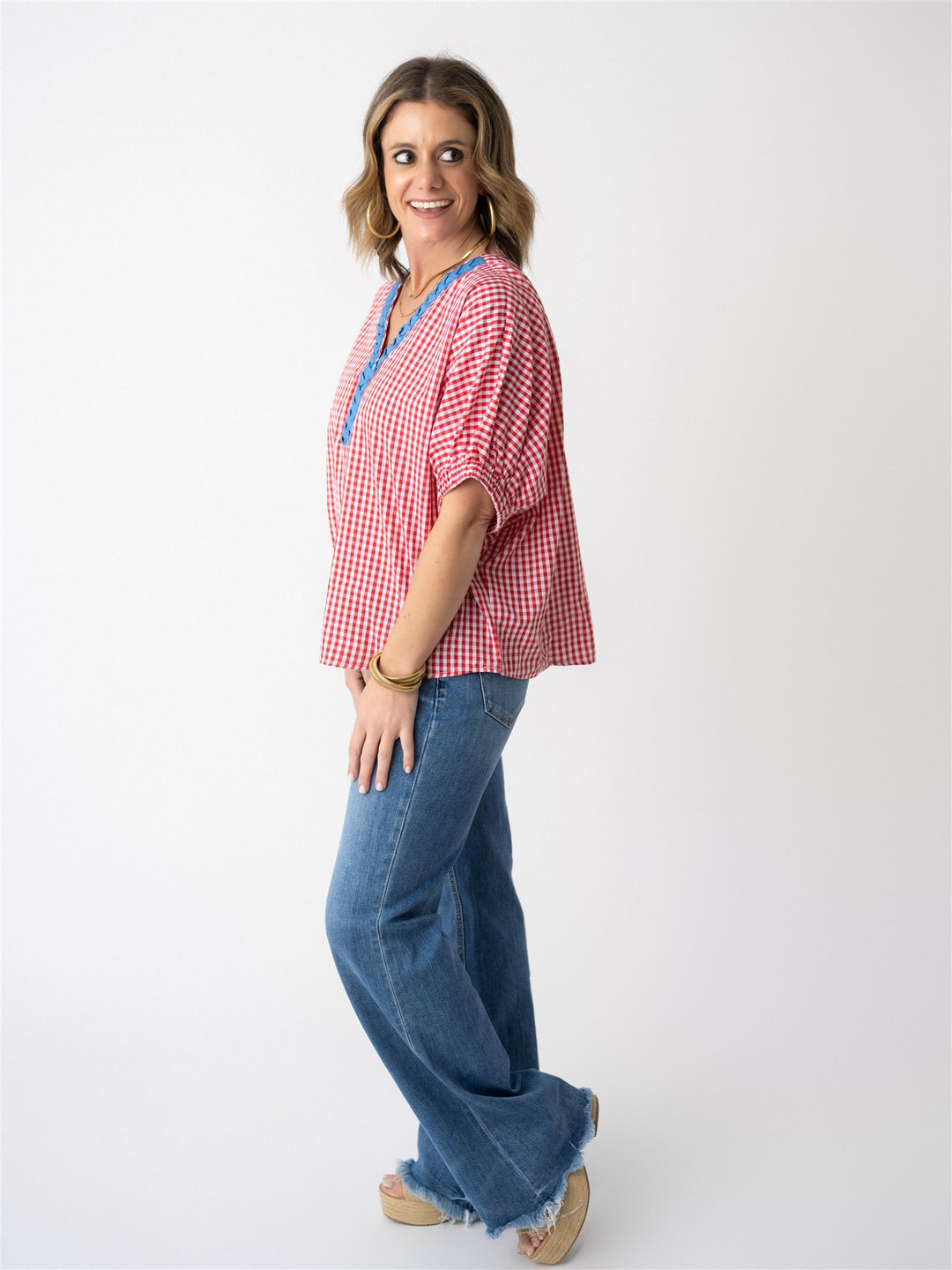 Gingham Garden Blouse