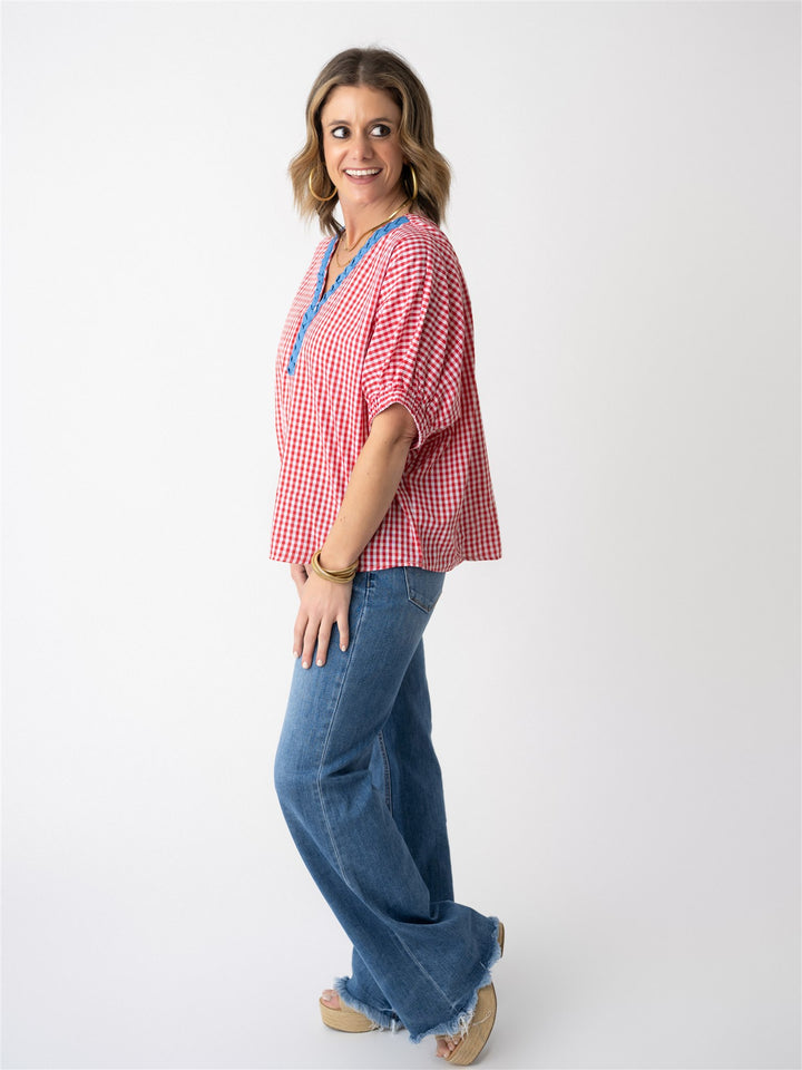 Gingham Garden Blouse