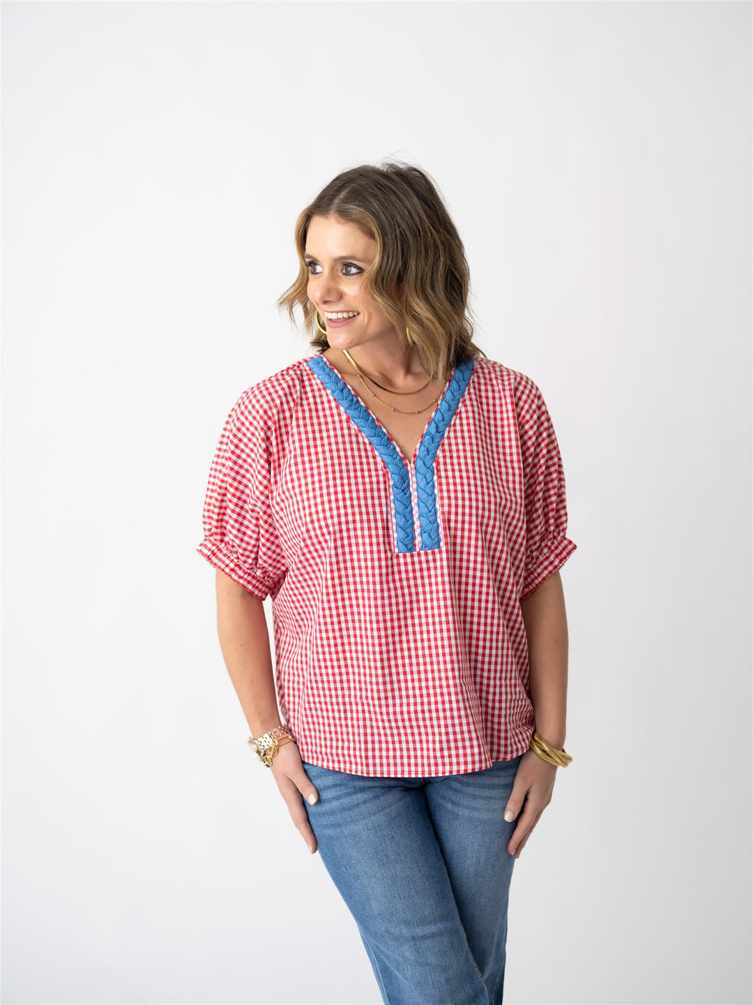 Gingham Garden Blouse