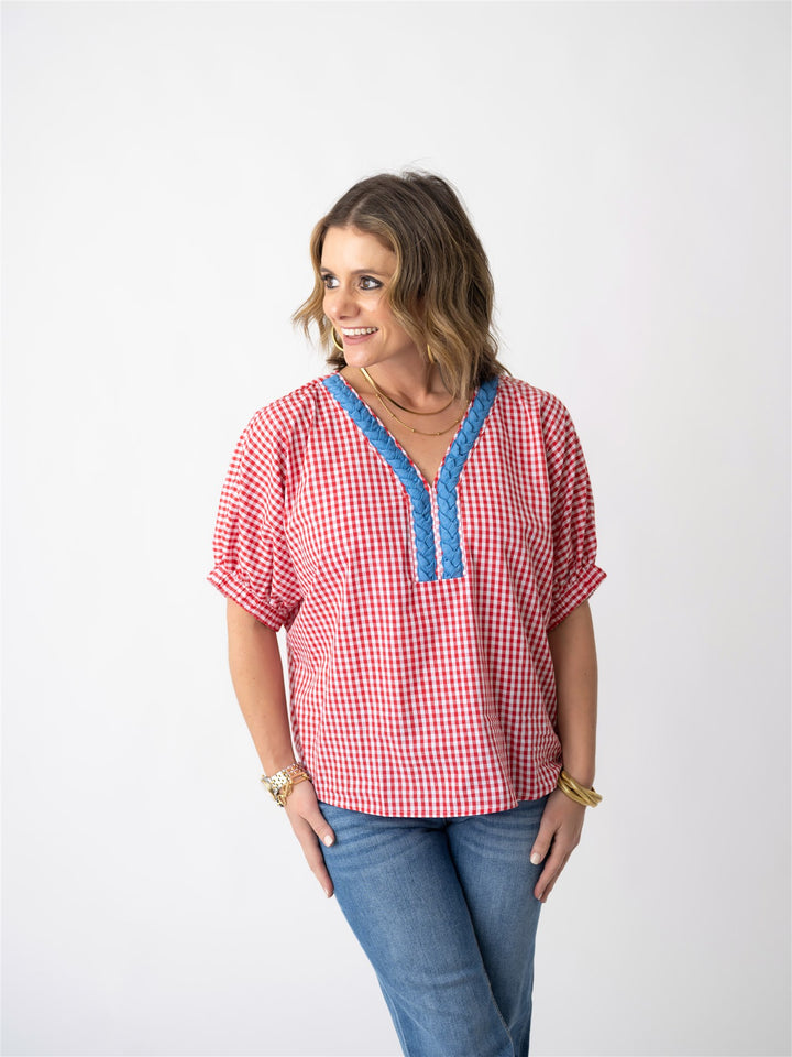 Gingham Garden Blouse