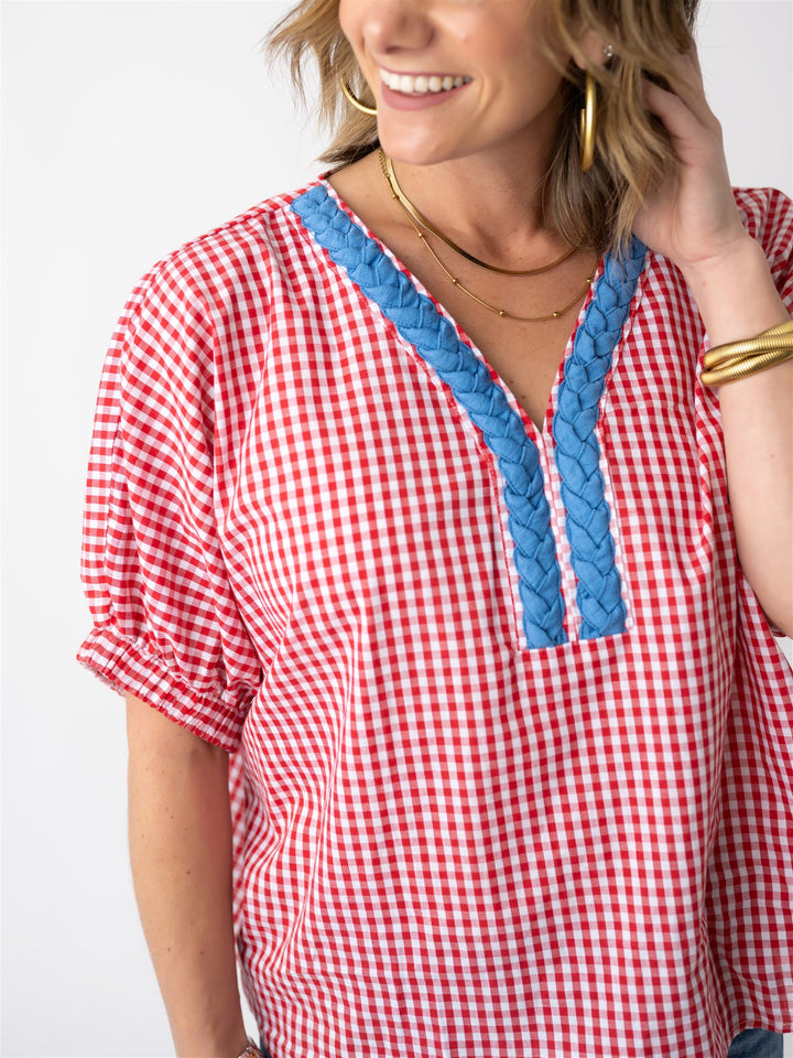 Gingham Garden Blouse