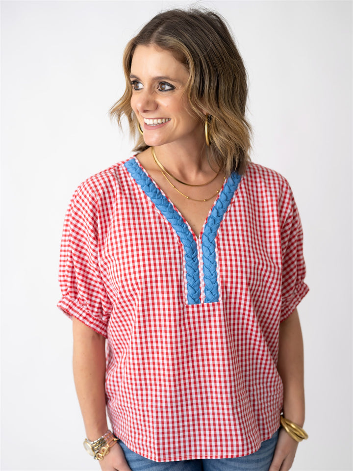 Gingham Garden Blouse