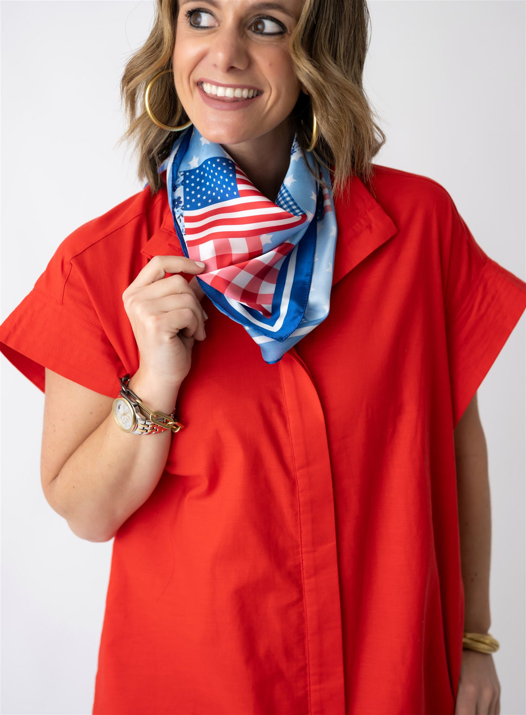 Flag Patchwork Scarf