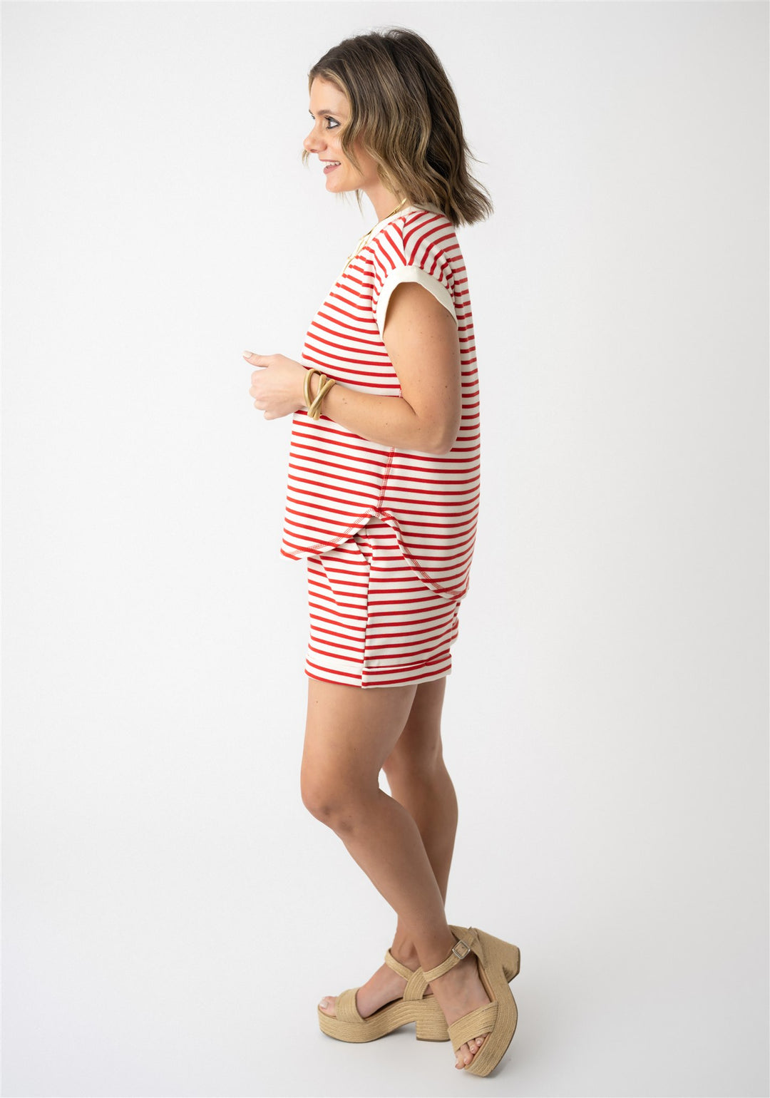 Harbor Line Knit Shorts