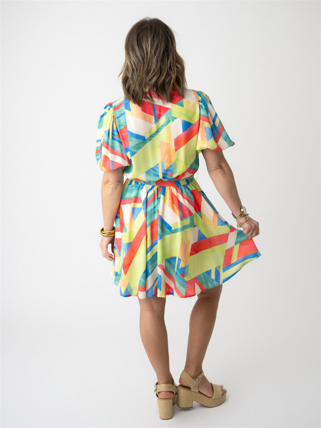 Neon Garden Party Dress