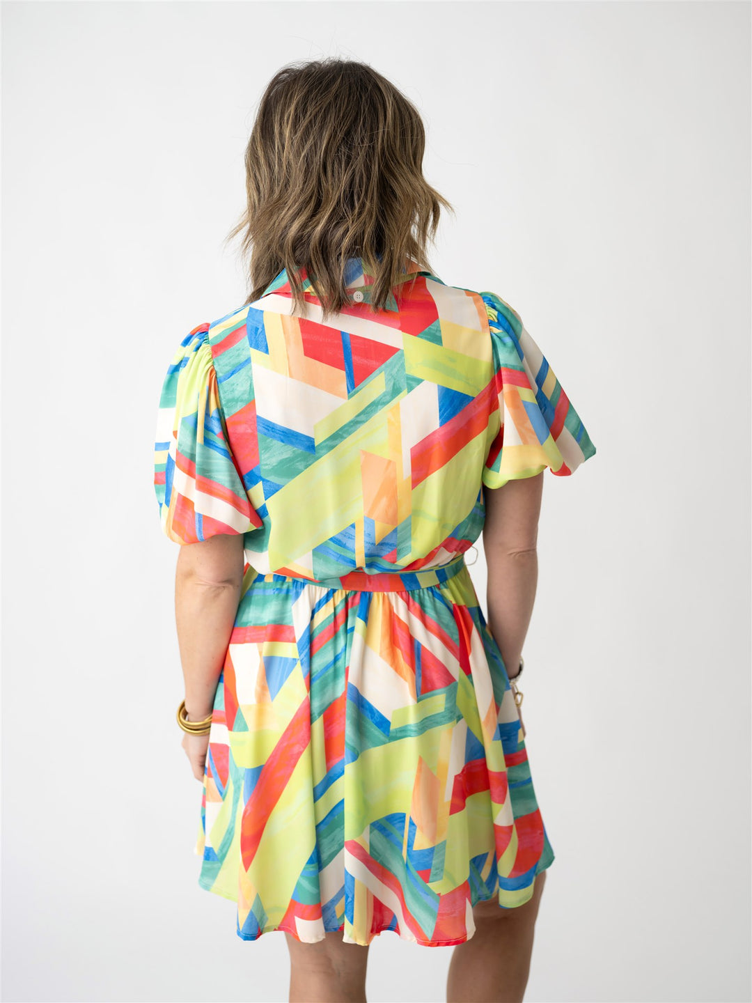Neon Garden Party Dress