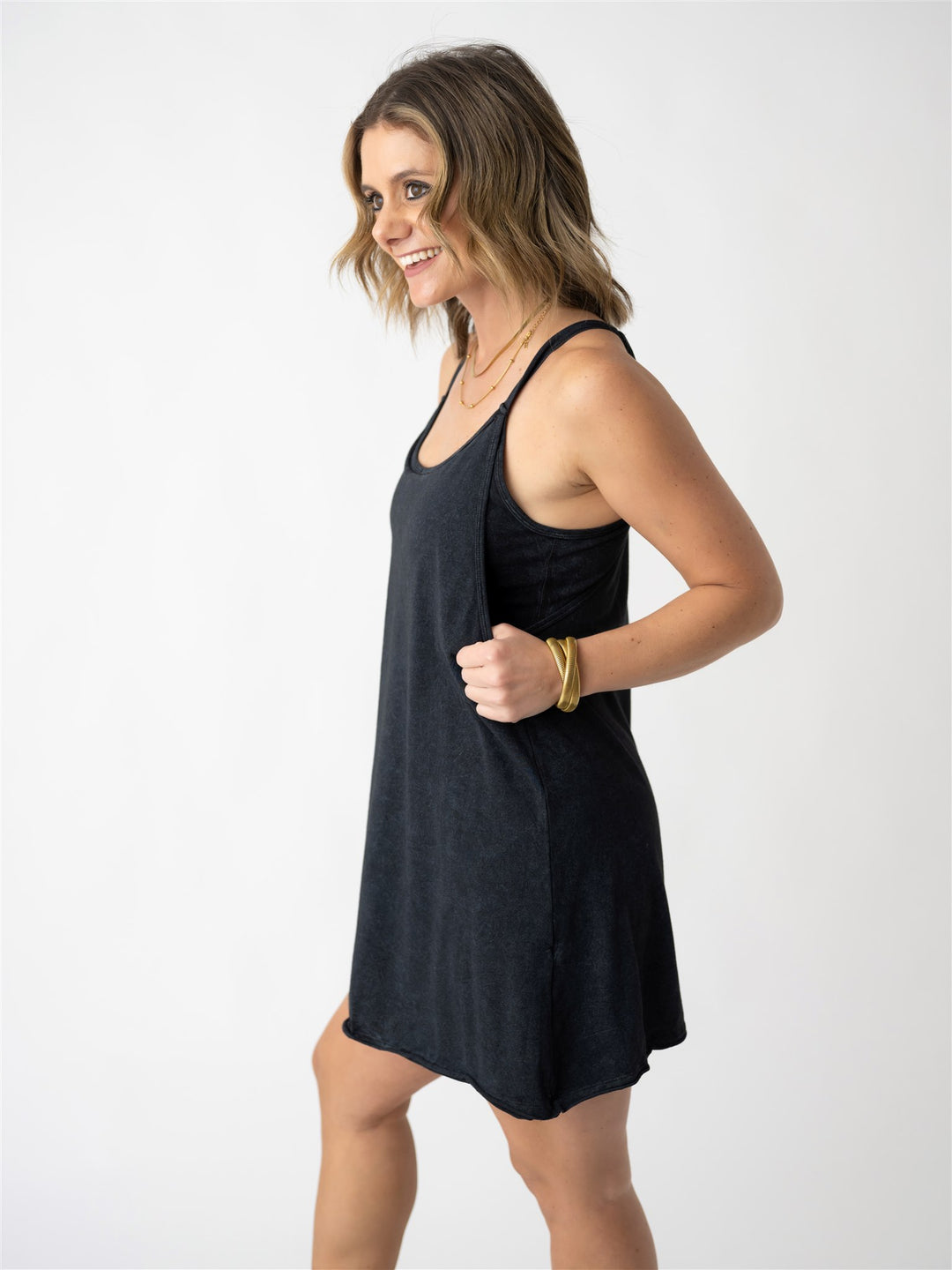 Comfort Meets Trend Dress with Built in Romper