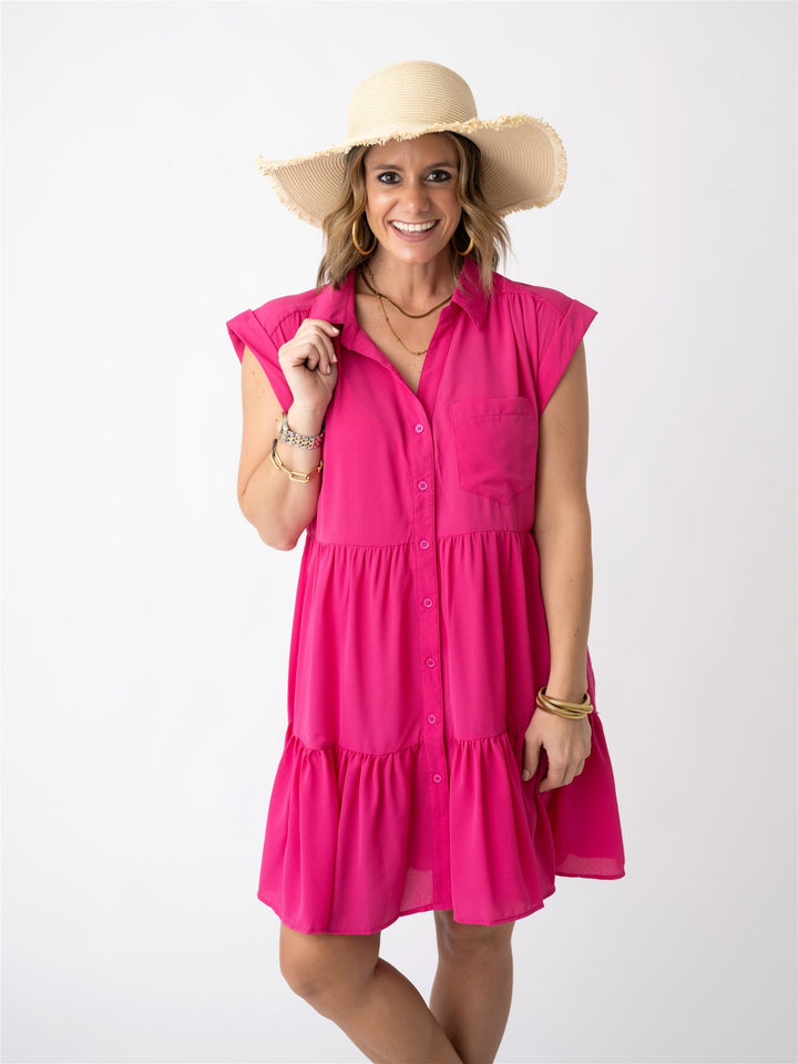 The Valencia Button Front Dress