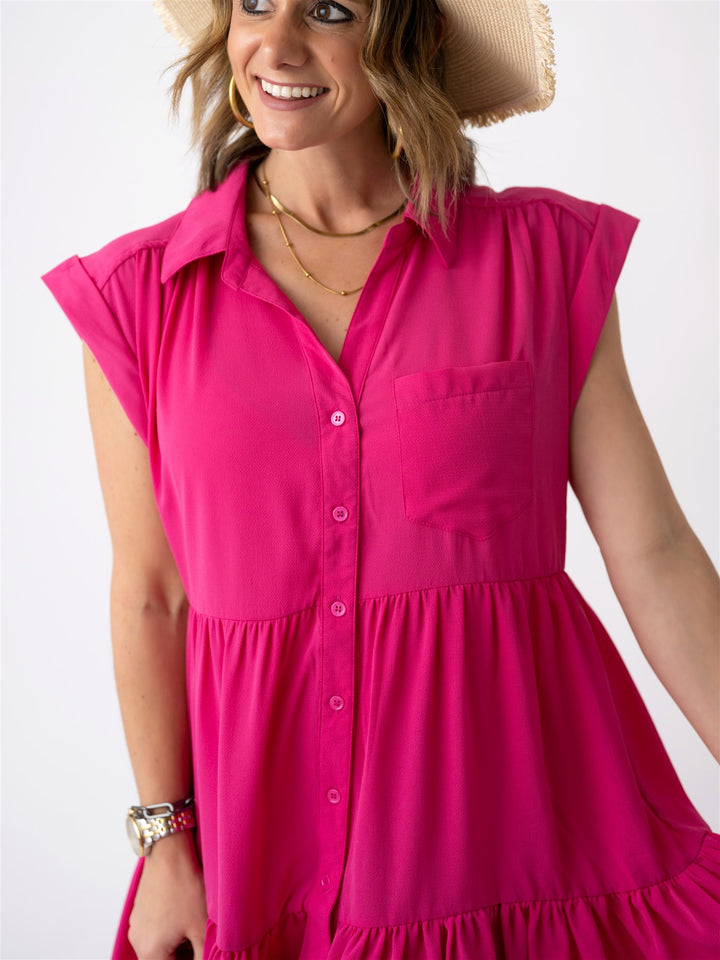 The Valencia Button Front Dress