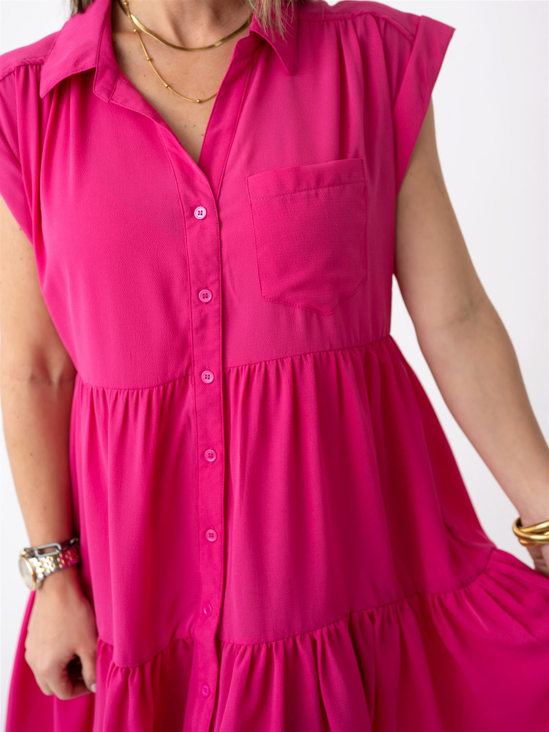 The Valencia Button Front Dress