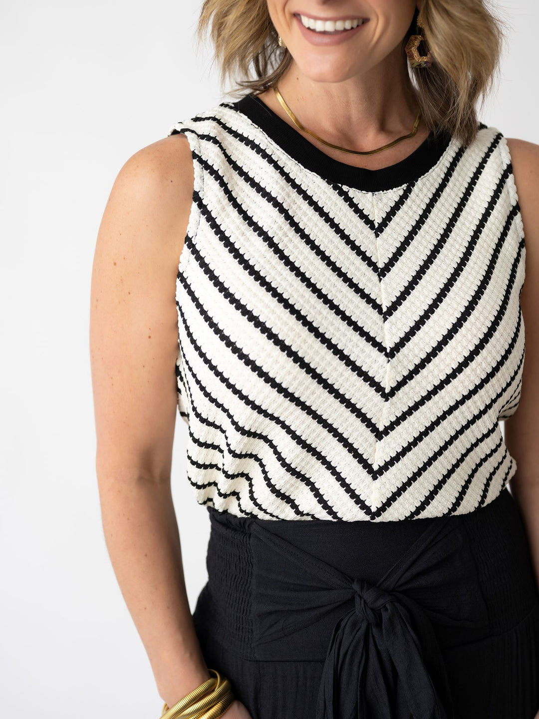 City Chic Chevron Top