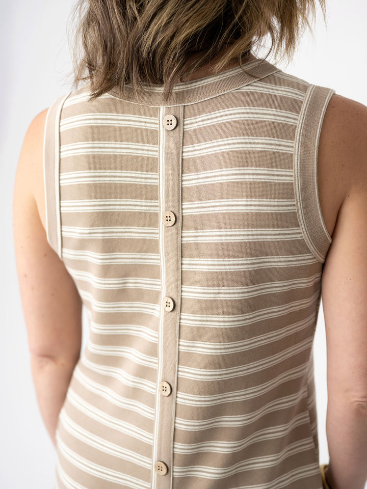 Sandbar Striped Midi