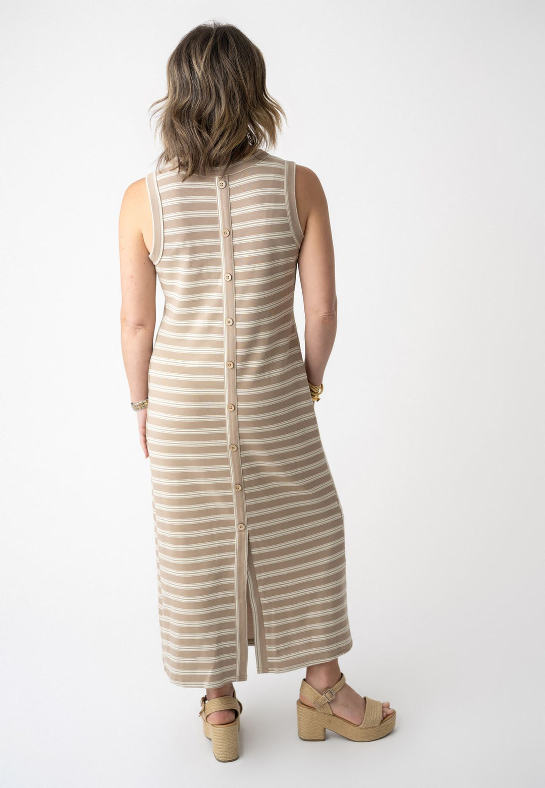 Sandbar Striped Midi