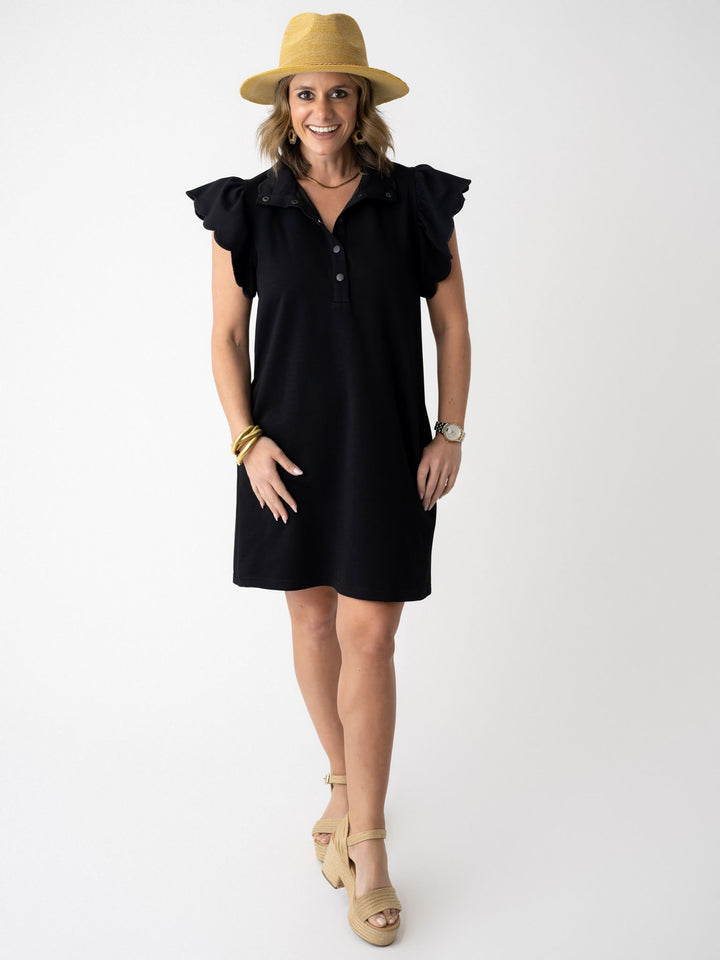The Petal Sleeve Shift Dress