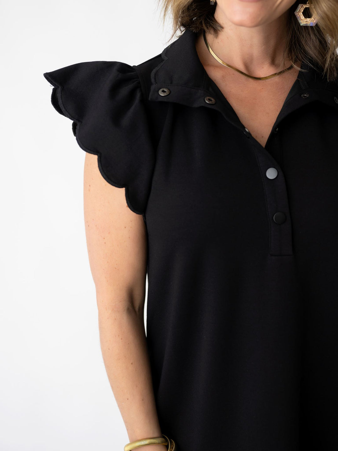 The Petal Sleeve Shift Dress