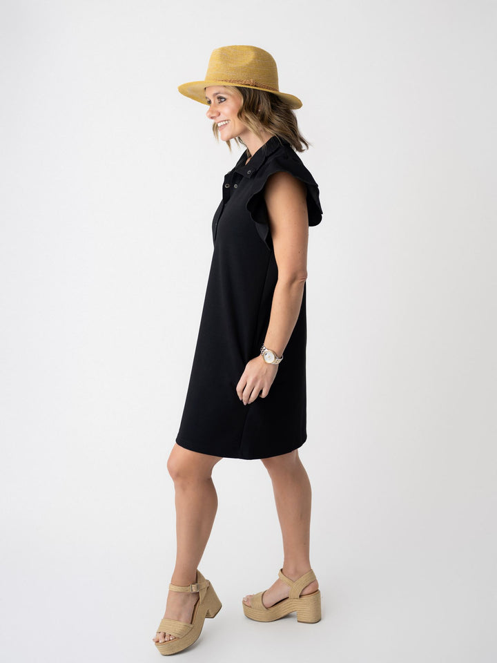 The Petal Sleeve Shift Dress