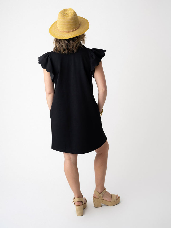 The Petal Sleeve Shift Dress