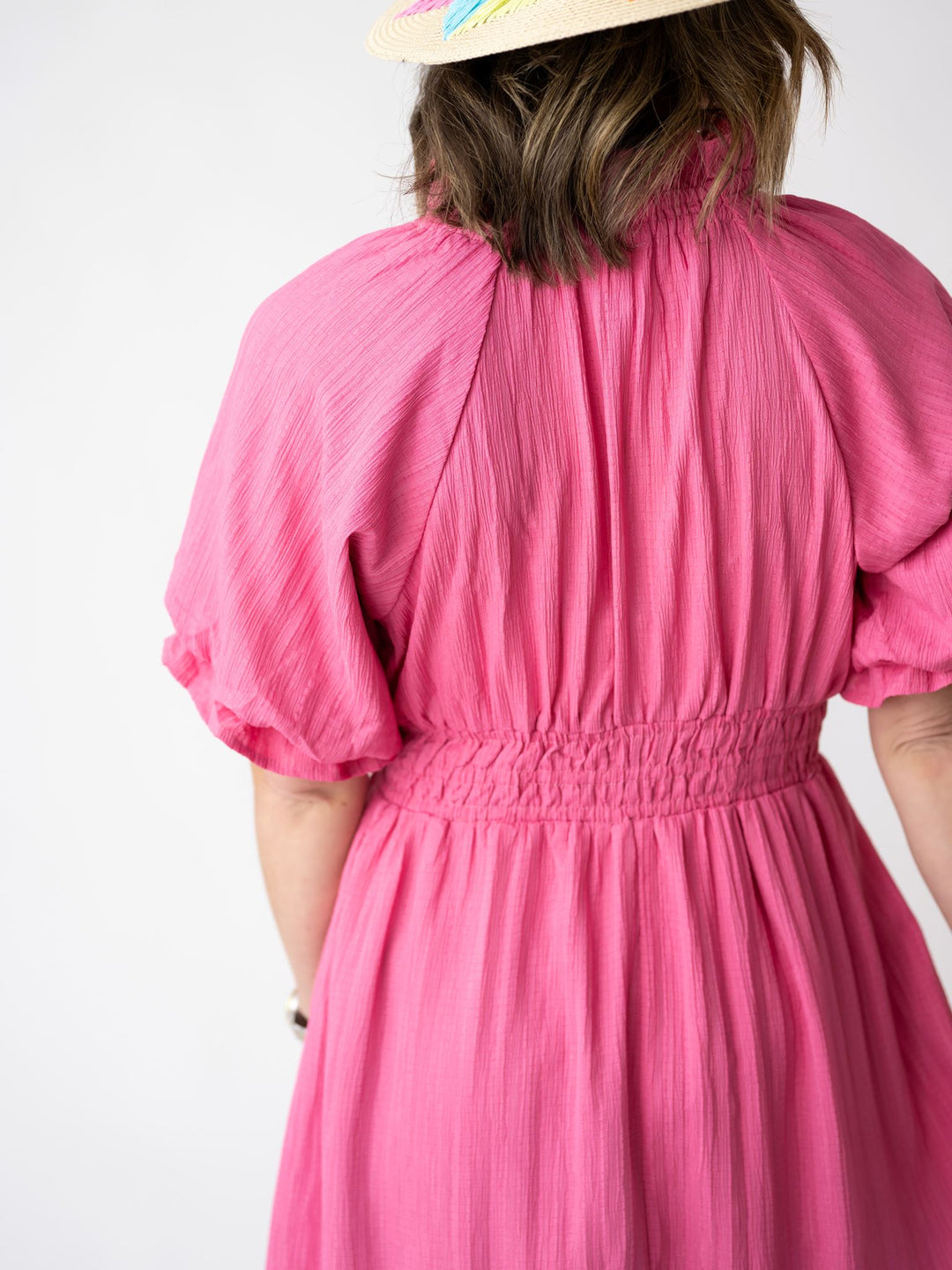 Peony Pink Midi Dress
