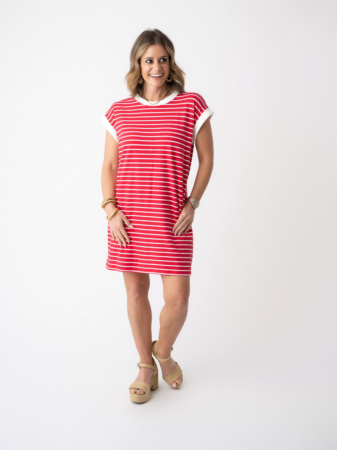 Wish You Would Cap Sleeve Dress