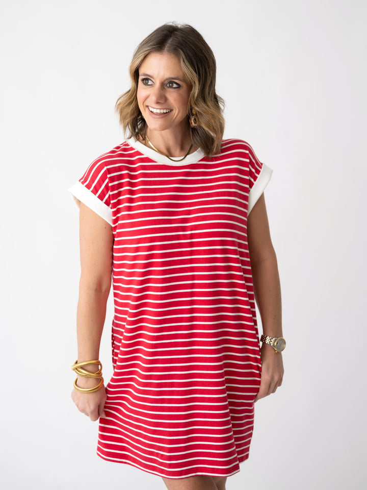 Wish You Would Cap Sleeve Dress