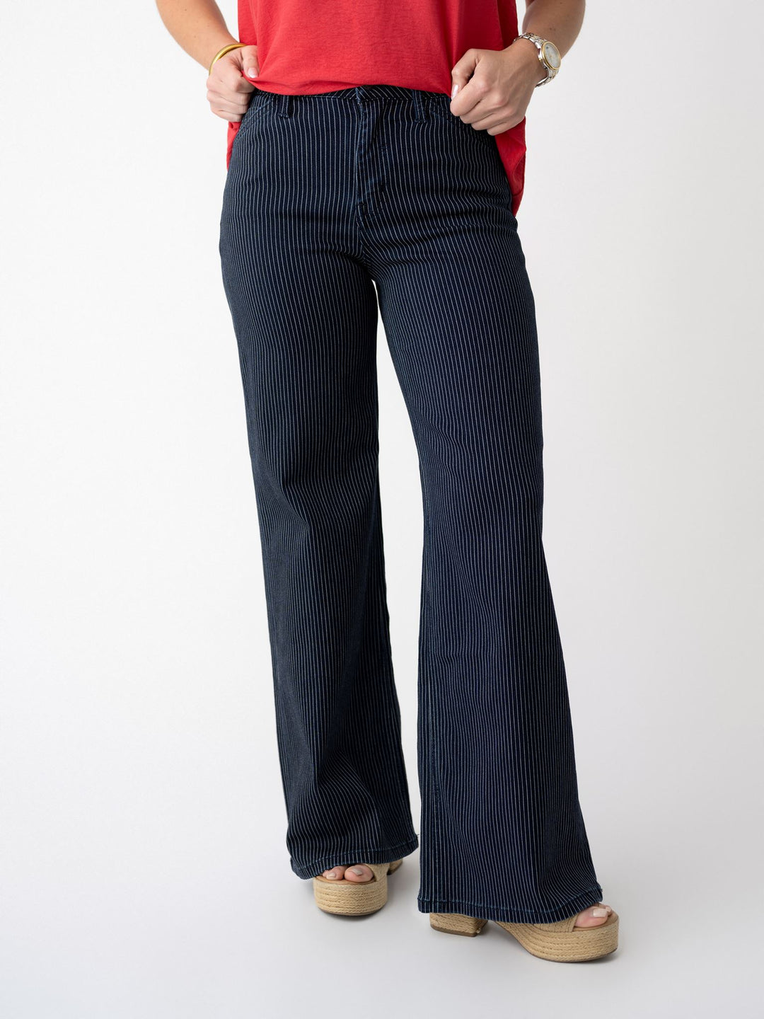 Vervet High Rise Extreme Stripe Wide