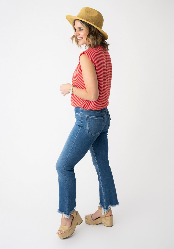 Stripe Theory Sleeveless Shirt